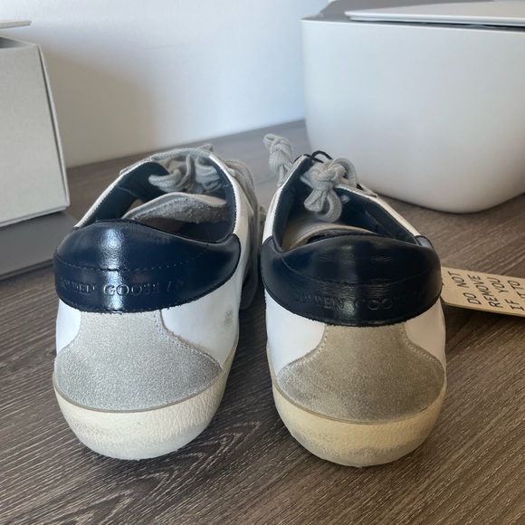 Golden Goose Super Star size 41 MEN blue and white NEW WITH TAGS - Picture 2 of 6
